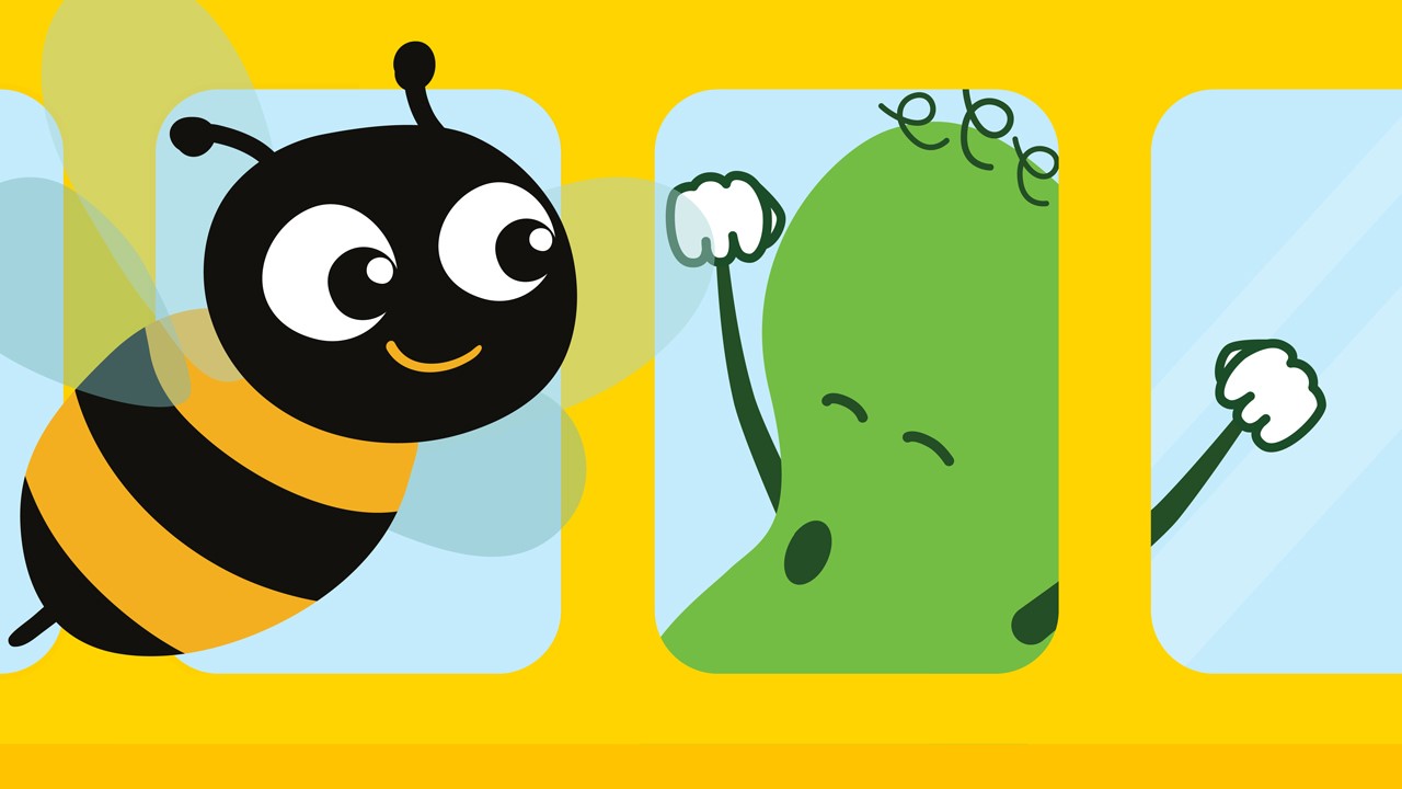 Green Bean Studios characters in a banner